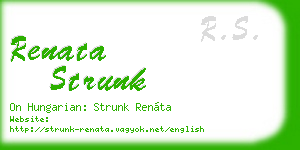 renata strunk business card